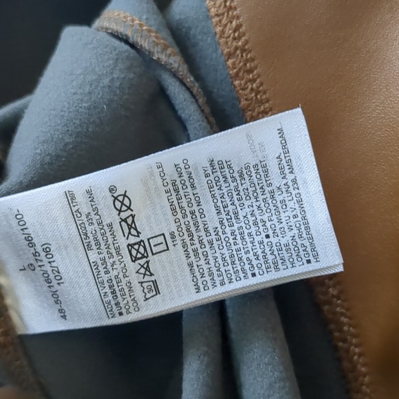 Gap Faux Leather Pants Women's Size Large Tan Skinny 31X27 - Picture 9 of 9